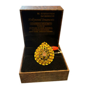 Royal Tear-Drop Gold Ring